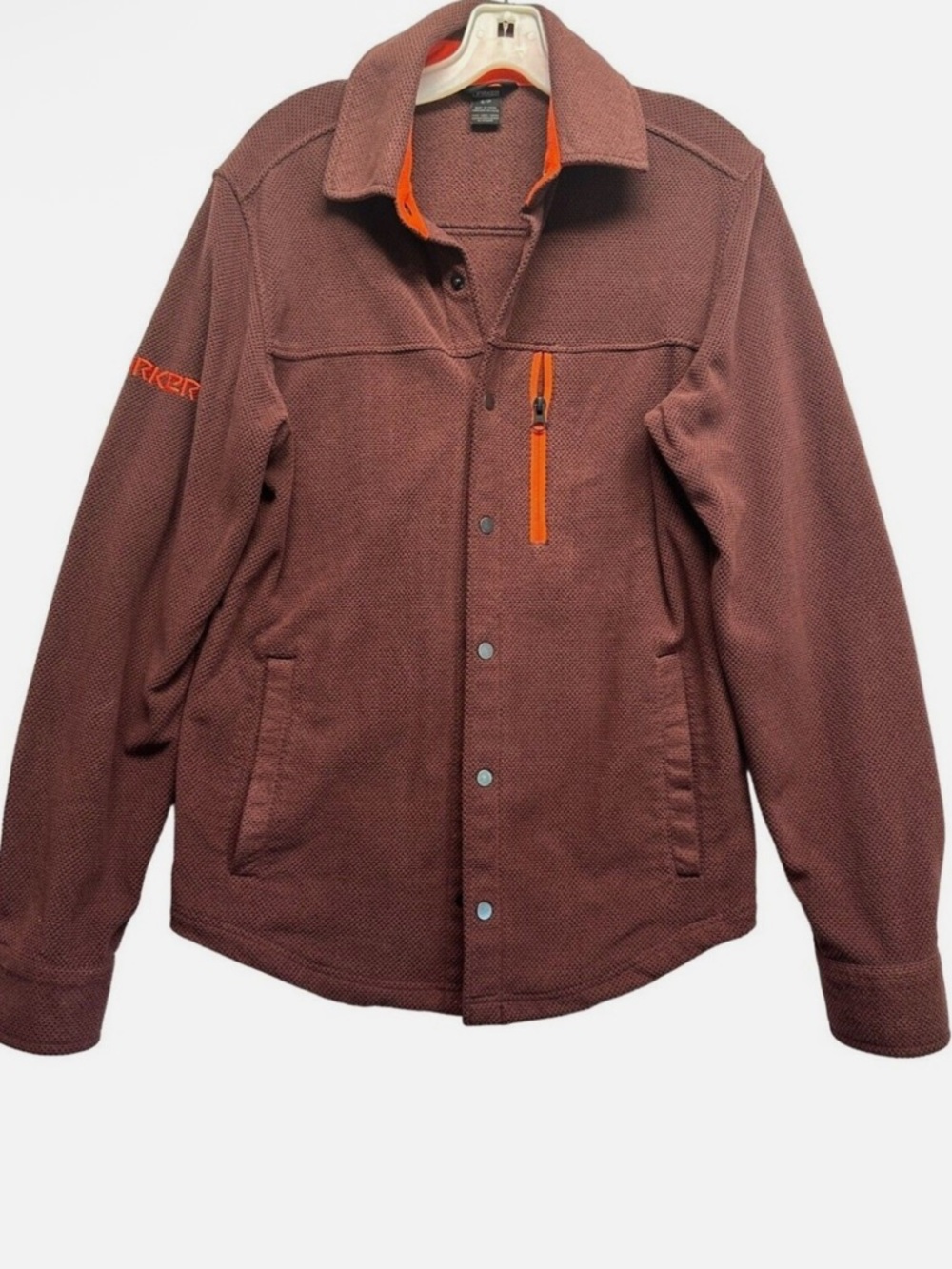 MARKER Men's  XXL Jacket Shacket Pockets Brown Orange Snow Performance Coat